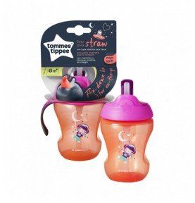 Gertuvė su šiaudeliu Tommee Tippee Easy Drink Cup, 230ml, 6mėn.+, 44701557