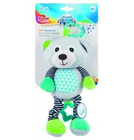 Pakabinamas muzikinis žaislas Canpol Babies Bears, Grey