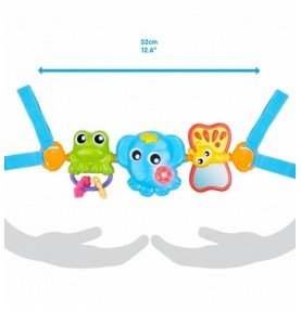 Muzikinis vežimėlio žaislas Playgro Travel Trio Musical