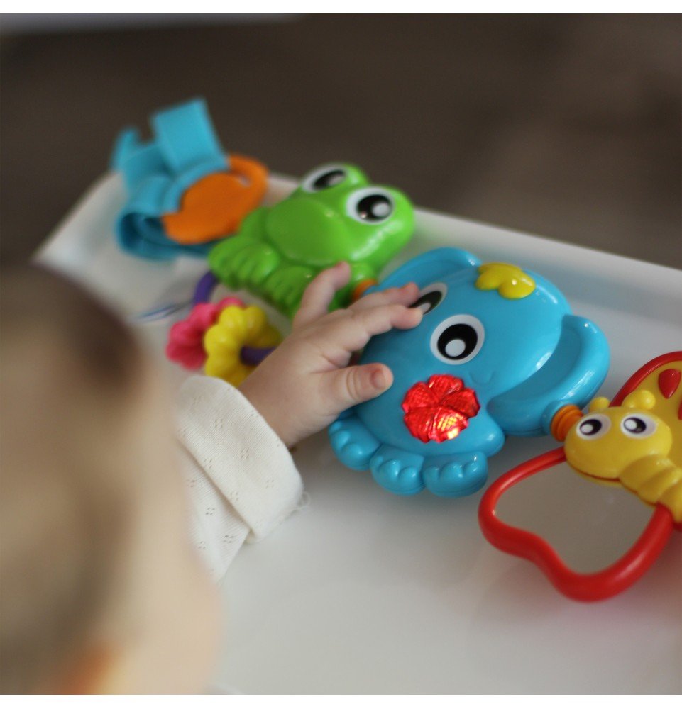 Muzikinis vežimėlio žaislas Playgro Travel Trio Musical