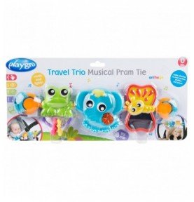 Muzikinis vežimėlio žaislas Playgro Travel Trio Musical