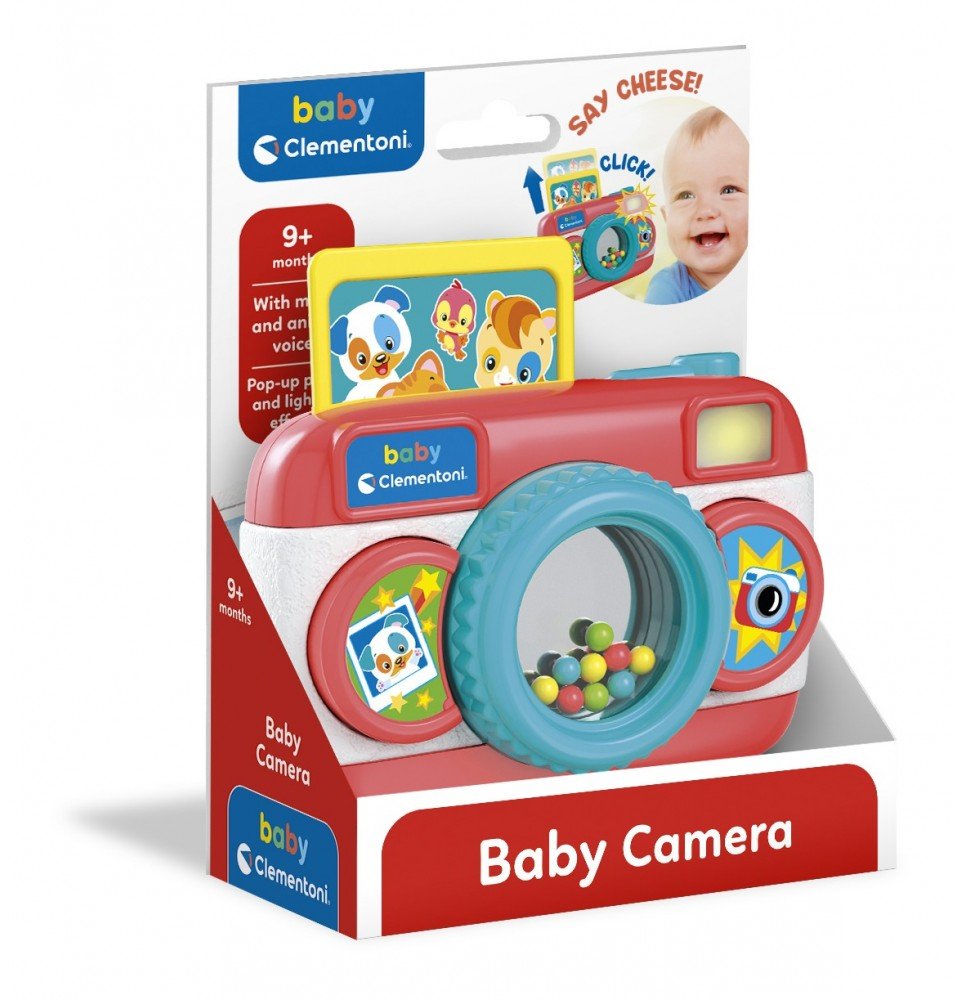 Žaislinis fotoaparatas Clementoni Baby Camera, 9mėn