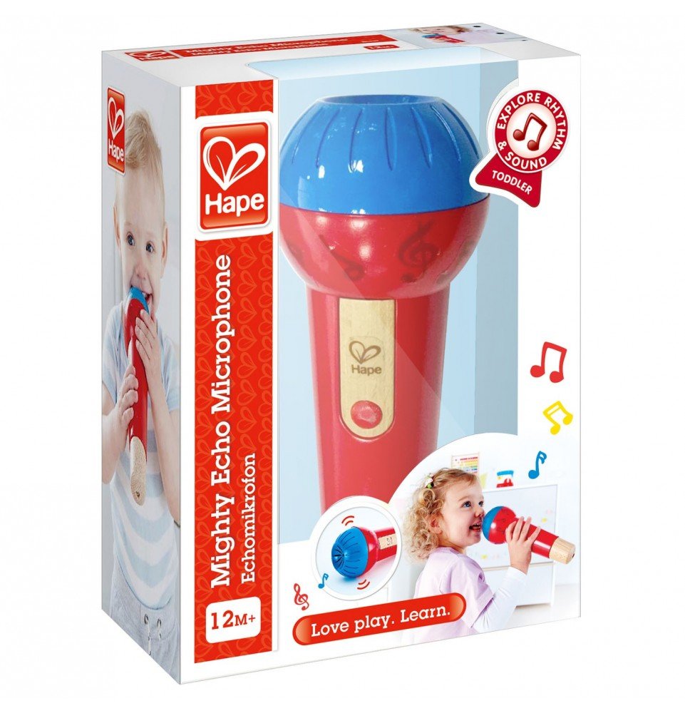 Mikrofonas Hape Mighty Echo, 12mėn