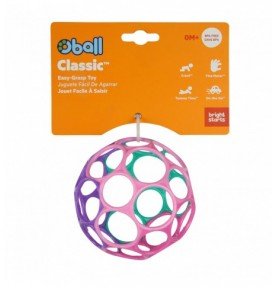 Klasikinis kamuolys Oball, rožinis/violetinis, 0m+