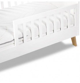 Vaikiška lovytė Klupš Noah, balta,120x60 cm