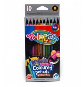Apvalūs spalvoti pieštukai Colorino Kids, 10 spalvų