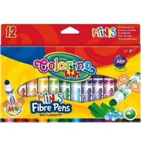 Mini flomasteriai Colorino Kids, 12 spalvų