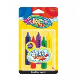 Vonios pieštukai Colorino Kids, 5 spalvos