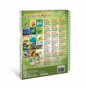 Kūrybinė knyga Dinosart Sticker-by-Number