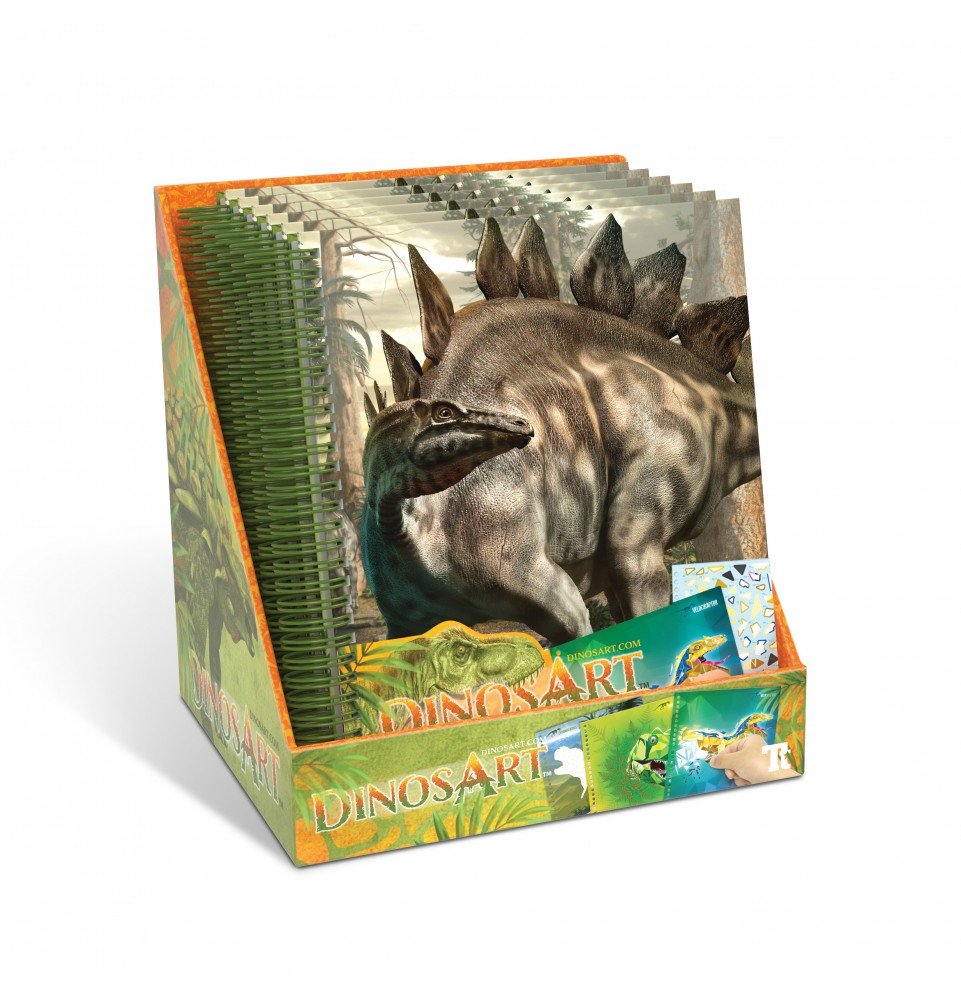 Kūrybinė knyga Dinosart Sticker-by-Number