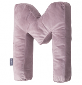 Dekoratyvinė pagalvė M raidė Pink
