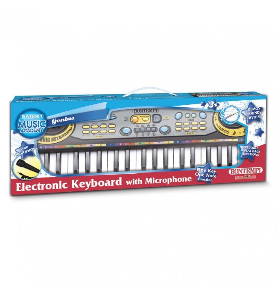 BONTEMPI elektroninis pianinas su mikrofonu