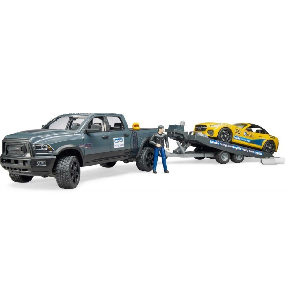 Automobilis su priekaba Bruder Ram 2500 Power Wagon, 2504