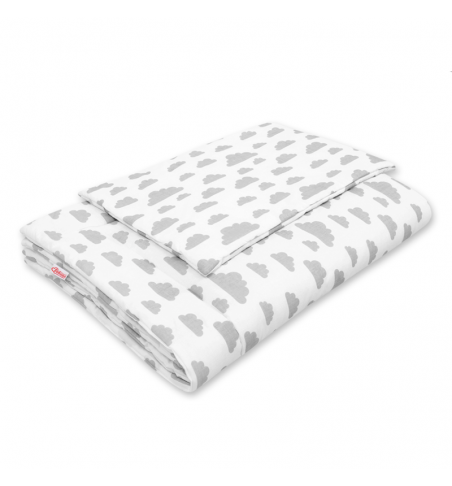 Antklodės ir pagalvės komplektas Bobono Gray clouds, 100x135cm