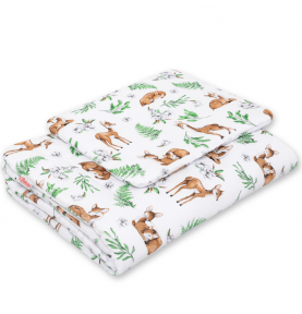 Antklodės ir pagalvės komplektas Bobono White deer, 100x135