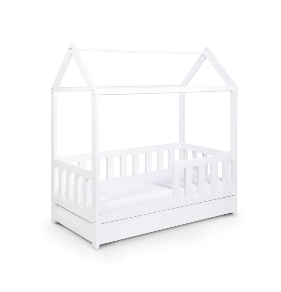 Vaikiška lova Klupš Liv, Balta, 160x80cm