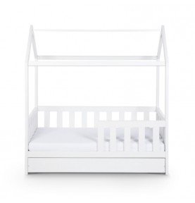 Vaikiška lova Klupš Liv, Balta, 160x80cm