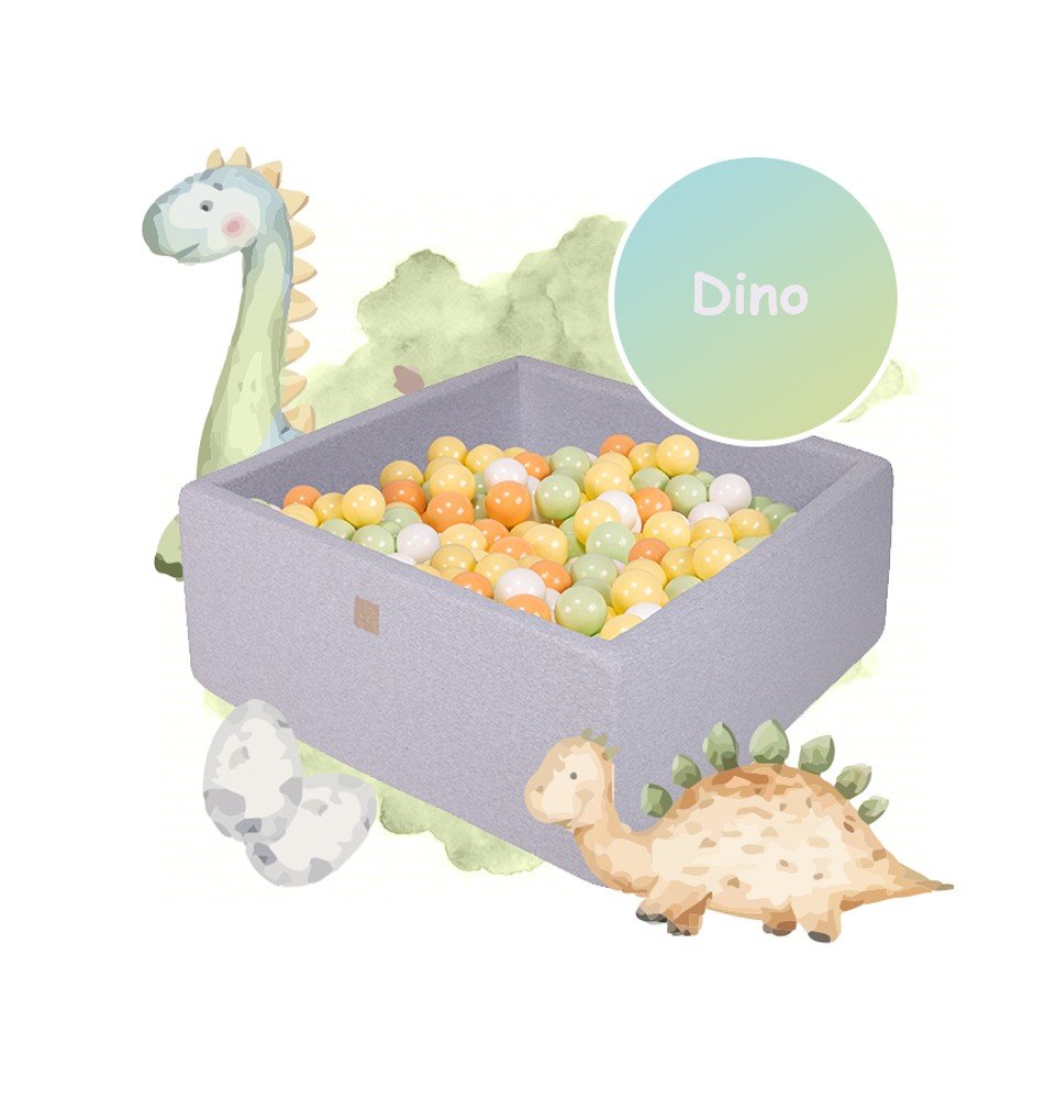 Kamuoliukų baseinas Dino, 300 kamuoliukų, 40cm