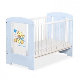Vaikiška lovytė Bear With Heart, Mėlyna, 120x60 cm