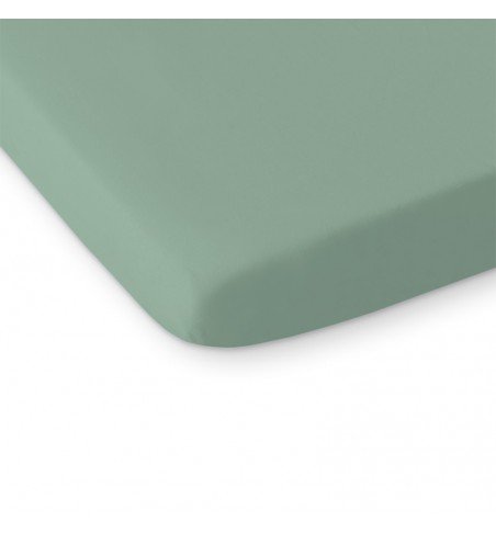 Medvilninė paklodė Bobono Retro Green, 120x60cm