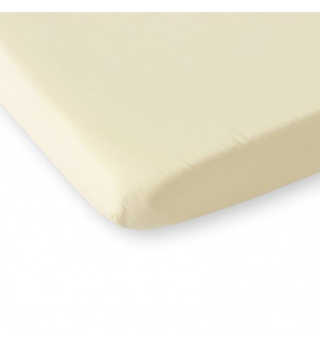Medvilninė paklodė Bobono Cream, 120x60cm