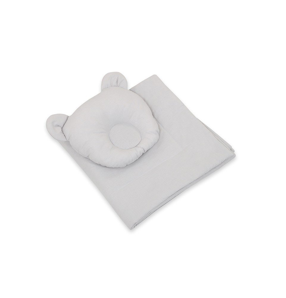 Pagalvės ir anklodės komplektas My Sweet Baby Grey