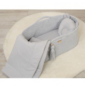 Pagalvės ir anklodės komplektas My Sweet Baby Grey