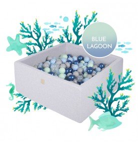 Kamuoliukų baseinas BLUE LAGOON, 300 kamuoliukų, 40 cm