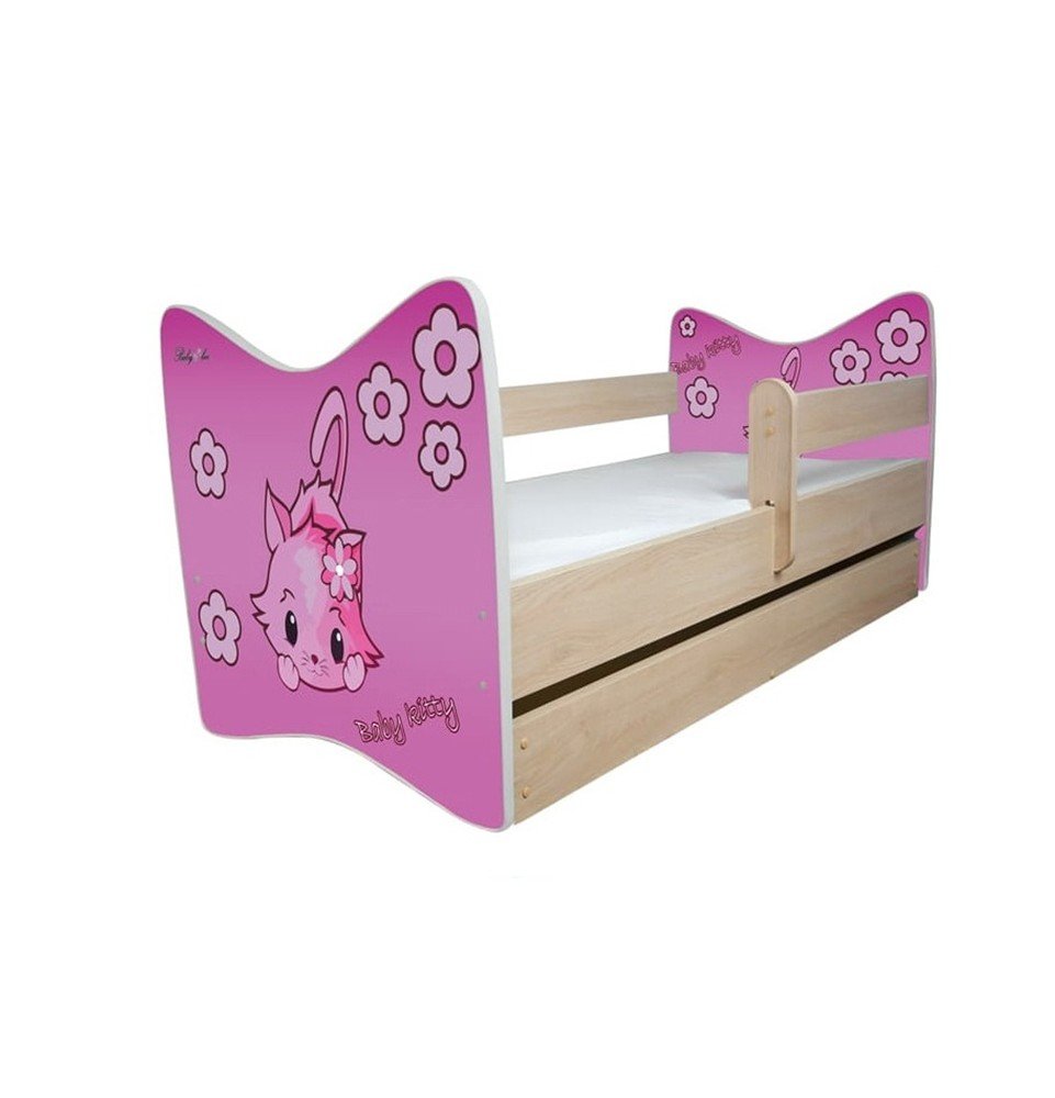 Vaikiška lova su stalčiumi Junior Deluxe Baby Kitty, 140x70cm