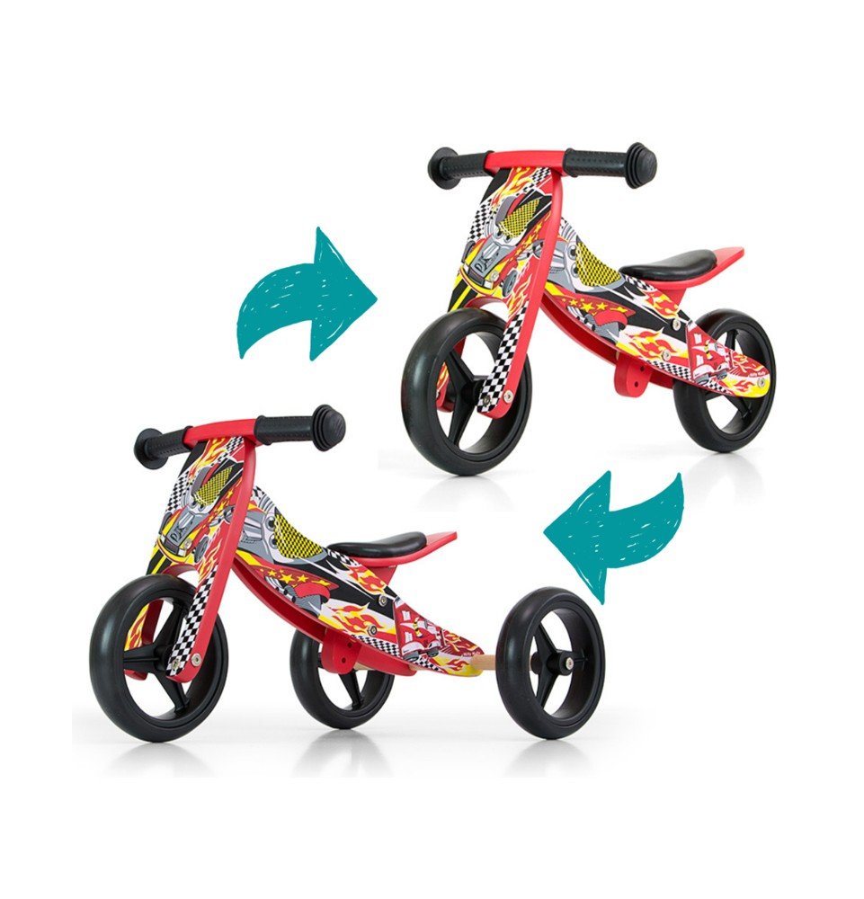 Balansinis dviratukas Milly Mally Jake Classic 2in1 Cars