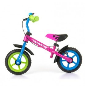 Balansinis dviratukas su stabdžiais Milly Mally Dragon Multicolor