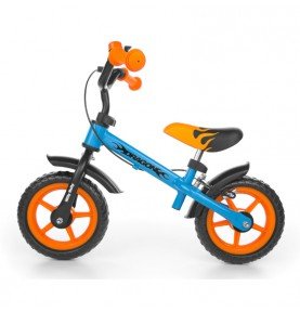 Balansinis dviratukas su stabdžiais Milly Mally Dragon Orange-Blue