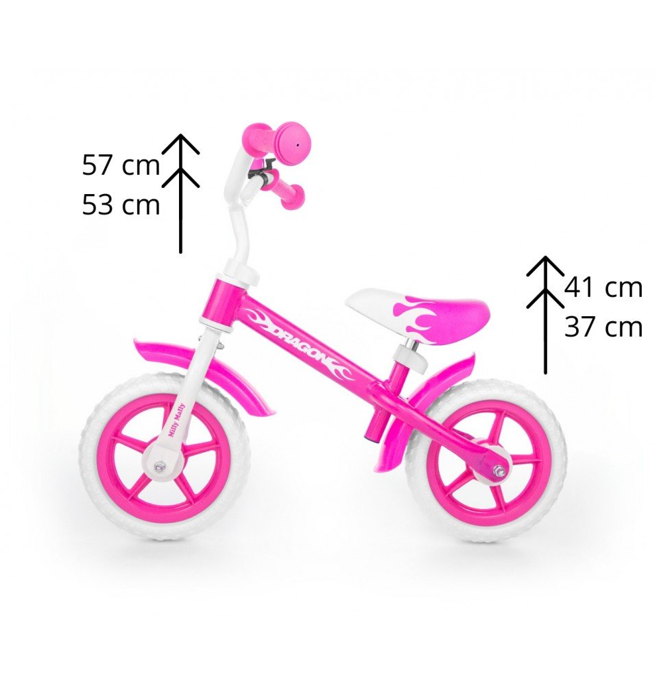 Balansinis dviratukas Milly Mally Dragon Pink