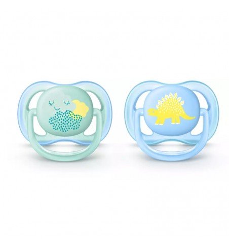 Silikoninis čiulptukas Philips Avent Ultra Air, 0-6 mėn., SCF344/20, 2 vnt.