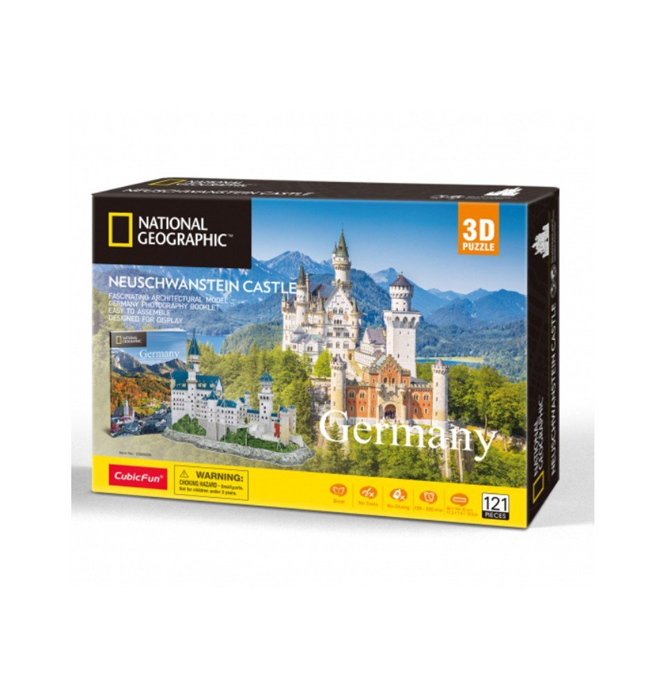 3D dėlionė Cubicfun Neuschwanstein pilis, 121det.