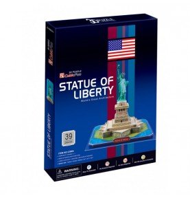 3D dėlionė CubicFun Laisvės statula, 39det.