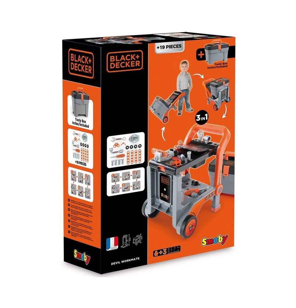 Įrankių rinkinys Smoby Black & Decker Golden Hand 3in1