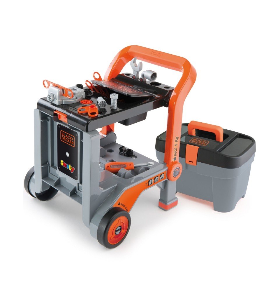 Įrankių rinkinys Smoby Black & Decker Golden Hand 3in1 Įrankių rinkinys Smoby Black & Decker Golden Hand 3in1