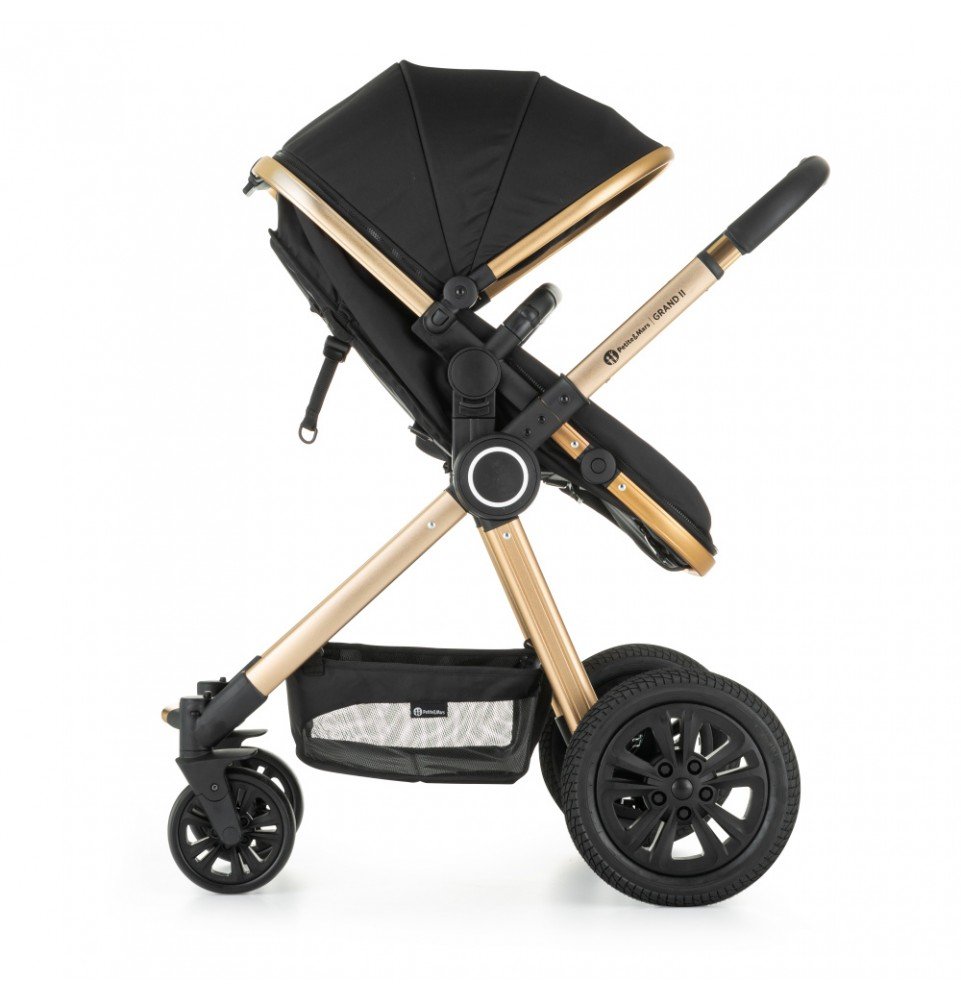 Universalus vežimėlis Petite&Mars Grand II 2in1 Black Gold