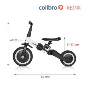 Balansinis dviratukas Colibro Tremix 4in1 Rose