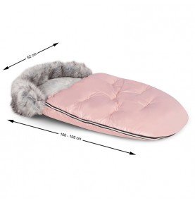 Miegmaišis vežimėliui ir rogutėms Colibro Powder Pink