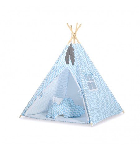 Žaidimų palapinė Bobono Tipi Light Blue