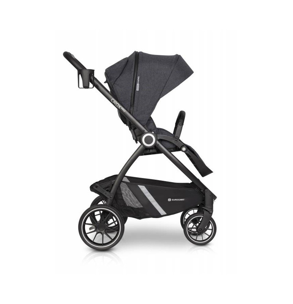 Universalus vežimėlis Euro-Cart Crox Pro 2in1 Coal