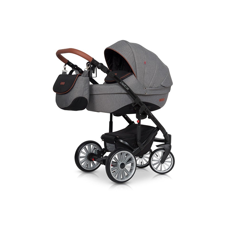 Universalus vežimėlis Euro-Cart Delta 3in1 Anthracite