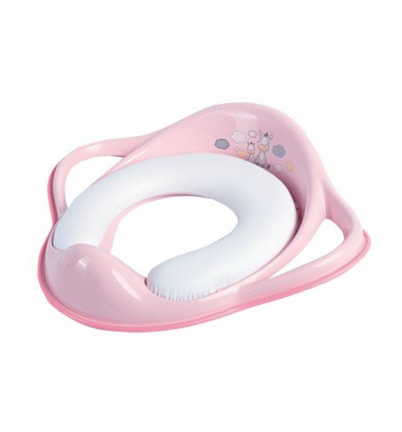 Neslystantis dangtelis klozetui su minkšta sėdyne Maltex Zebra, Pink