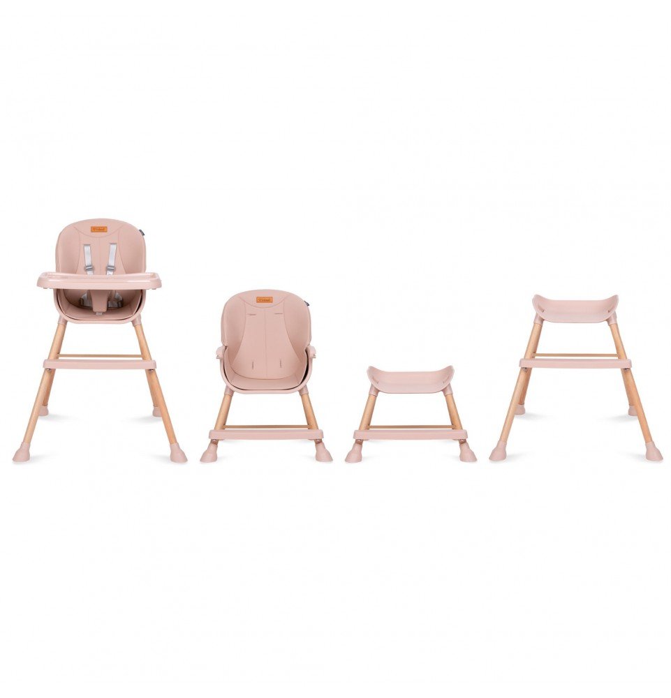 Maitinimo kėdutė Kidwell Eatan Wood Pink