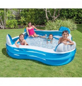 Pripučiamas baseinas Intex Inflatable Family Lounge Pool 229x229x66cm