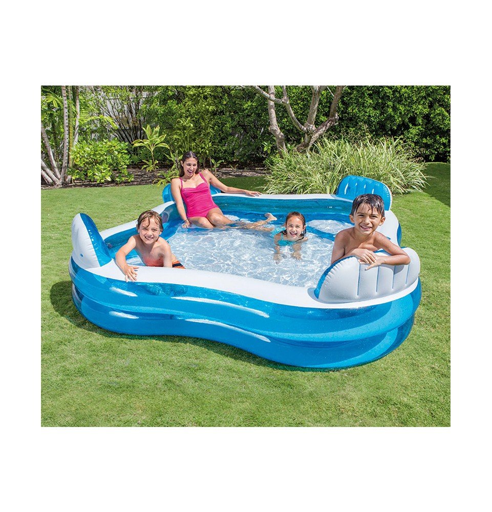 Pripučiamas baseinas Intex Inflatable Family Lounge Pool 229x229x66cm