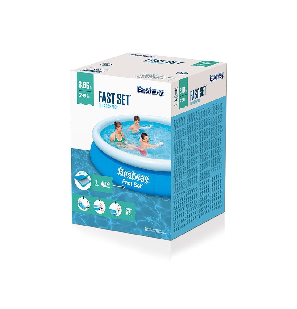 Baseinas be filtro Bestway Fast Set 57273, 366x76cm