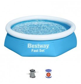 Baseinas su filtru Bestway Fast Set 57450, 244x61cm